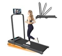 TRIOBLADE Folding Treadmill with 4% Inclinel for Home Walking Pad 2.5HP Under Desk Treadmill for Home, Remote Control & LED Display (Grey)