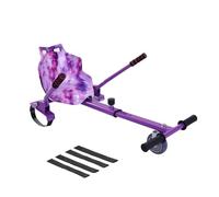 TRIOBLADE Hoverkart Galaxy Kart Attachment Adjustable Hoverboard Seat Go Kart Racer Frame Fits All Hoverboards Sizes - 6.5", 8" and 10",Pink/Blue/Purple (Galaxy Purple)