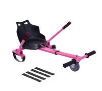 TRIOBLADE Hoverkart Galaxy Kart Attachment Adjustable Hoverboard Seat Go Kart Racer Frame Fits All Hoverboards Sizes - 6.5", 8" and 10",Pink/Blue/Purple (Pink)