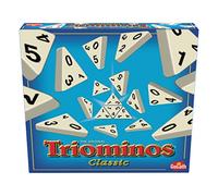 Triominos Classic: The Original Triangular Domino Game | Three-Sided Domino Fun for all the Family | For 2-4 Players | Ages 6+, Blue