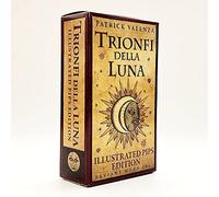 Trionfi Della Luna Illustrated Board Game Cardstock, 78 Classic Cards, Portable Box, Tarot Deck for Intuitive Talents, Space Theme, Unisex