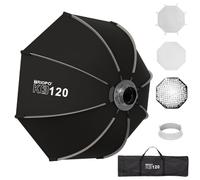TRIOPO 120cm 47.2inch Octagonal Softbox Quick Release Bowens Mount Softbox | Umbrella Softbox with Honeycomb Grid & 2 Diffusers, Studio Light Box for Portrait Photography,Living Streaming,Tiktok,Studio