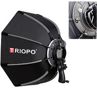 Triopo 65cm/25.6inch Octagonal Speedlite Softbox Light Diffuser Flash Bracket with Handheld Grip for Strobe Lighting Outdoor Portrait Wedding Photography