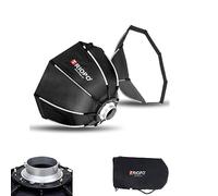 Triopo Softbox 21.6in/55cm Octagon Soft Boxes Quick Release, Bowen Mount Umbrella Photography Softbox Modifier Light Diffuser for Bowen Mount Flash Speedlight Speedlite LED Video Light (K2-55)