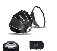 Triopo Softbox 25.6in/65cm Octagon Soft Boxes Quick Release, Bowen Mount Umbrella Photography Softbox Modifier Light Diffuser for Bowen Mount Flash Speedlight Speedlite LED Video Light (K2-65)
