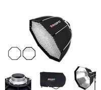 Triopo Softbox 25.6in/65cm Octagon Soft Boxes with Honeycomb Grid, Quick Release Bowen Mount Umbrella Photography Softbox Modifier Light Diffuser for Bowen Mount Monolight LED Video Light (K2-65)