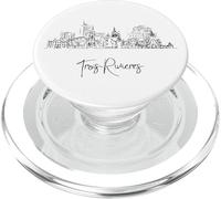 Trios-Rivieres Skyline Quebec Travel Souvenirs Cityscape PopSockets PopGrip for MagSafe