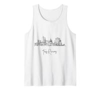 Trios-Rivieres Skyline Quebec Travel Souvenirs Cityscape Tank Top