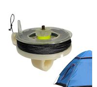 Trip Alarm High-Strength Weatherproof Trip Wire With Reusable Reel, Early Warning Security For Camping Survival Hunting And Homestead, 50lbs Tensile Strength Cord, Easy-Wind Spool Design, 1 Pack