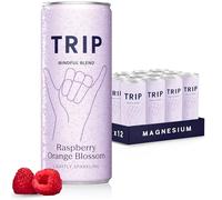 TRIP Calm Magnesium Drink, Alcohol Free Mocktail, Raspberry Blossom, 12pack