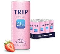 TRIP Calm Magnesium Drink, Alcohol Free Mocktail, Wild Strawberry, 12pack