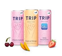 TRIP Calm Magnesium Drink, Non-Alcoholic Mocktail, Tropical Mixed, 12pack