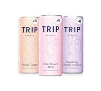 TRIP CBD Drink, Sparkling Mixed Pack Fizzy Drink, Low Calorie, Vegan (Pack of 24 x 250ml)