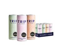 TRIP CBD Infused Mixed Pack (Elderflower Mint, Peach Ginger & Lemon Basil) Drinks 12x 250ml