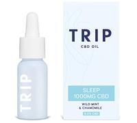 TRIP CBD Oil 1000 mg (Strong - High Strength): Wild Mint CBD Drops (15 ml) | Vegan, Gluten Free, No-THC Flavoured CBD Oil Blended with MCT Coconut Oil| Feel Less Stress, Sleep & Anxiety Relief
