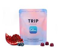 Trip Dream Gummies Pomegranate & Blueberry | Night-Time Magnesium Supplements with Vitamin B6, Chamomile & Lavender | Bedtime Ritual Blend | Low Sugar + Vegan | 60 Gummies