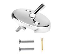 Trip Lever Bathtub Overflow Plate for DANCO 80991 Bath Tub,Chrome Drain Cover Replacement,2-Hole Overflow faceplate with Screws