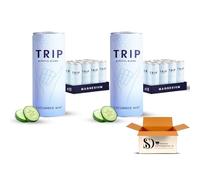 TRIP Mindful Blends Variety Pack Sparkling Drinks 12 x 250ml - Magnesium, Lion’s Mane, Chamomile & Lemon Balm - Low Calorie, No Added Sugar (24. x 250ml, Cucumber Mint 24x 250ml)