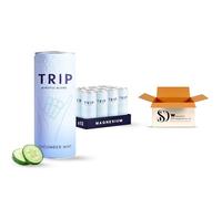 TRIP Mindful Blends Variety Pack Sparkling Drinks 12 x 250ml - Magnesium, Lion’s Mane, Chamomile & Lemon Balm - Low Calorie, No Added Sugar (12 x 250ml, Trip Cucumber Mint)