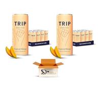 TRIP Mindful Blends Variety Pack Sparkling Drinks 12 x 250ml - Magnesium, Lion’s Mane, Chamomile & Lemon Balm - Low Calorie, No Added Sugar (24. x 250ml, Tropical Mango 24 x 250ml)