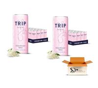 TRIP Mindful Blends Variety Pack Sparkling Drinks 12 x 250ml - Magnesium, Lion’s Mane, Chamomile & Lemon Balm - Low Calorie, No Added Sugar (24. x 250ml, Elderflower Mint CBD 24x 250ml)