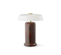 Trip No. 2 Portable Lamp Burgundy Marble/Glossy Opal