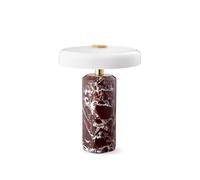 Trip Portable Lamp Burgundy Marble/Glossy Opal