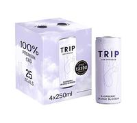 TRIP Raspberry Orange Blossom CBD infused drink Multipack 4 x 250ml