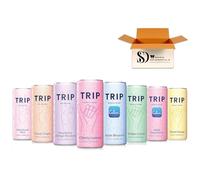 TRIP Ultimate Sampler Pack Sparkling Drink with 120MG calming Magnesium Citrate + Lion’s Mane + Chamomile + Lemon Balm. Low Calorie, No Added Sugar and Vegan (Pack of 12 x 250ml)