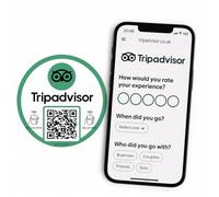 TripAdvisor NFC Review Sticker - Smart Contactless Sticker for Instant Customer Reviews | Boost Ratings with a Simple Tap | Easy to Use | Waterproof & Durable | for Restaurants, Hotels, & More