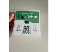 TripAdvisor NFC Review Sticker - Smart Contactless Sticker for Instant Customer Reviews | Boost Ratings with a Simple Tap | Easy to Use | Waterproof & Durable | for Restaurants, Hotels, & More