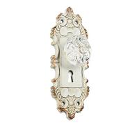 Tripar Decorative Pewter Wall Hook, Vintage Door Knob Style (White)