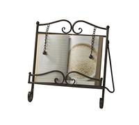 Tripar Swirl Design Cookbook Stand, Metal, Brown, 1-(Pack)