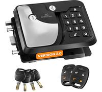TripDefender V2.0 | RV Keyless Entry Lock for Class C/A Motorhomes | Secure RV Door Lock Keyless Entry w/ 2 Inside Latches | Class C Door Lock Replacement w/ 2 Fobs, 4 Keys | Fit 3.5" x 4.5" Lock Hole