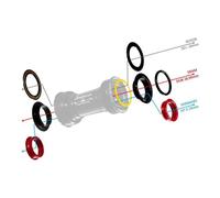Tripeak Bsa Shimano/sram Dub/rotor 3d+ Ceramic Bottom Bracket Cups 68 mm Black