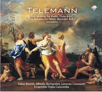 Tripla Concordia - Telemann: Trio Sonatas For Violin, Flute And B.C./...