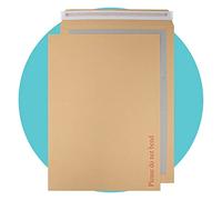 Triplast 10 x A3 C3 Manilla Hard Board Back Envelopes (457x324mm) - Cardboard Backed Envelopes with Peel & Seal Strip - Rigid Do Not Bend Envelopes for Mailing Posting Shipping & Storing Documents