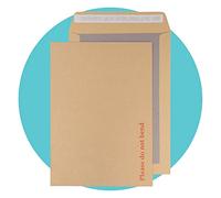 Triplast 100 x A4 C4 Manilla Hard Board Back Envelopes (324x229mm) - Cardboard Backed Envelopes with Peel & Seal Strip - Rigid Do Not Bend Envelopes for Mailing Posting Shipping & Storing Documents