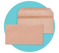 Triplast 100 x DL Manilla Self Seal Security Envelopes (Size: 110x220mm) | Fully Opaque, Self Sealing & Printer Safe Mailing Paper Envelopes | Ideal for Everyday Home, Office & Commercial Use