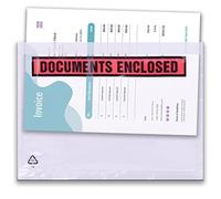Triplast 1000 x A4 Printed Document Enclosed Wallet (328 x 230 mm) | Peel & Seal Clear Plastic Envelopes/Sleeves/Pockets/Wallets | Attach Invoices, Packing Lists & Delivery Notes to Parcels