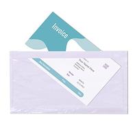 Triplast 2000 x DL Plain Document Enclosed Wallet (230 x 110 mm) | Peel & Seal Clear Plastic Envelopes/Sleeves/Pockets/Wallets | Attach Invoices, Packing Lists & Delivery Notes to Parcels