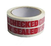 Triplast 48 mm x 66 m Contents Checked Printed Low Noise Parcel Packing Tape (Pack of 2)
