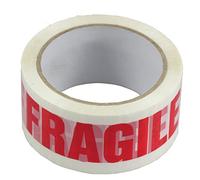Triplast 48 mm x 66 m Fragile Printed Low Noise Parcel Packing Tape (Pack of 2)