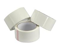 Triplast 48 mm x 66 m Low Noise Packing Parcel Tape - White (Pack of 24)