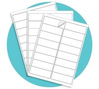 Triplast 50 x Multipurpose A4 Label Sheets - 16 Labels Per Sheet (99 x 34mm Each) - Easy Peel White Labels for Inkjet & Laser Printer - Address Labels, Shipping Labels, File Labels, DIY Stickers