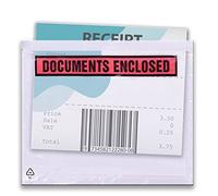 Triplast 500 x A7 Printed Document Enclosed Wallet (95 x 125 mm) | Peel & Seal Clear Plastic Envelopes/Sleeves/Pockets/Wallets | Attach Invoices, Packing Lists & Delivery Notes to Parcels