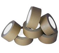Triplast 50mm x 50M Eco-Friendly Biodegradable Kraft Paper Tape - Recyclable Packing Sealing (Pack Of 3 Rolls)