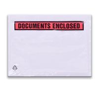 Triplast A5 Document Enclosed Wallets Printed Clear Pack of 100