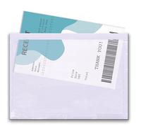 Triplast A6 Document Enclosed Wallets Plain A6 Clear Pack of 200