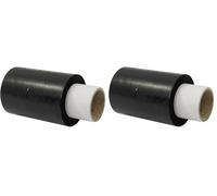 Triplast Black Mini Pallet Stretch Wrap (100mm x 150m) - Mini Core, 17mu Thick - Plastic Shrink Wrap & Industrial Cling Film for Removals & Warehouse Packaging Use (1 Roll) (Pack of 2)